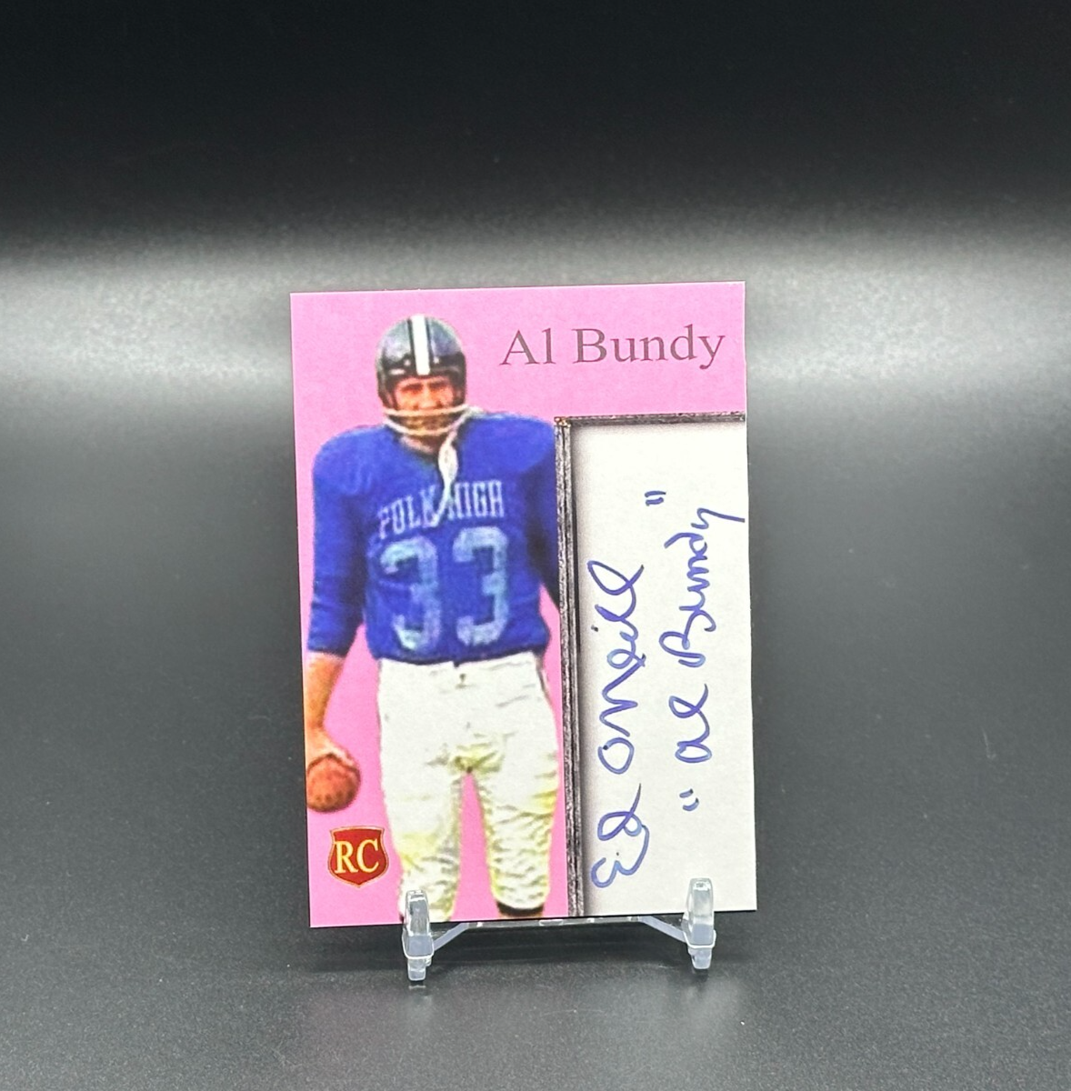 Al Bundy Sports Card Magnet Ed ONeill Polk High Married with Children Rookie Card