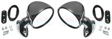 Pair of Classic Mini GP Bullet Domed Style Chrome Stainless Steel Door Mirrors