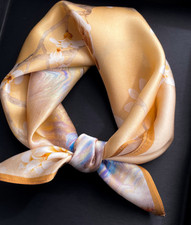 100 Mulberry Silk Scarf Women's Square 53X53CM fashion Printed shawl Scarf Q53