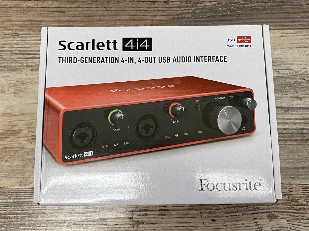 Focusrite Scarlett 4i4 3rd Gen 4x4 USB Audio Interface Brand New