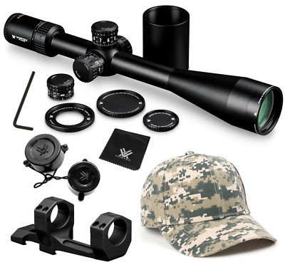 Vortex Optics Golden Eagle HD 15-60x52 ECR-1 Riflescope w/Cantilever &Hat Bundle