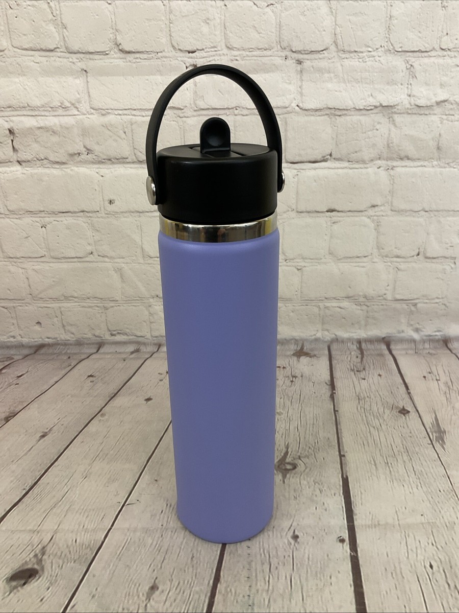 Hydro Flask 24oz Insulated Bottle Wide Mouth Flex Straw Lid Handle