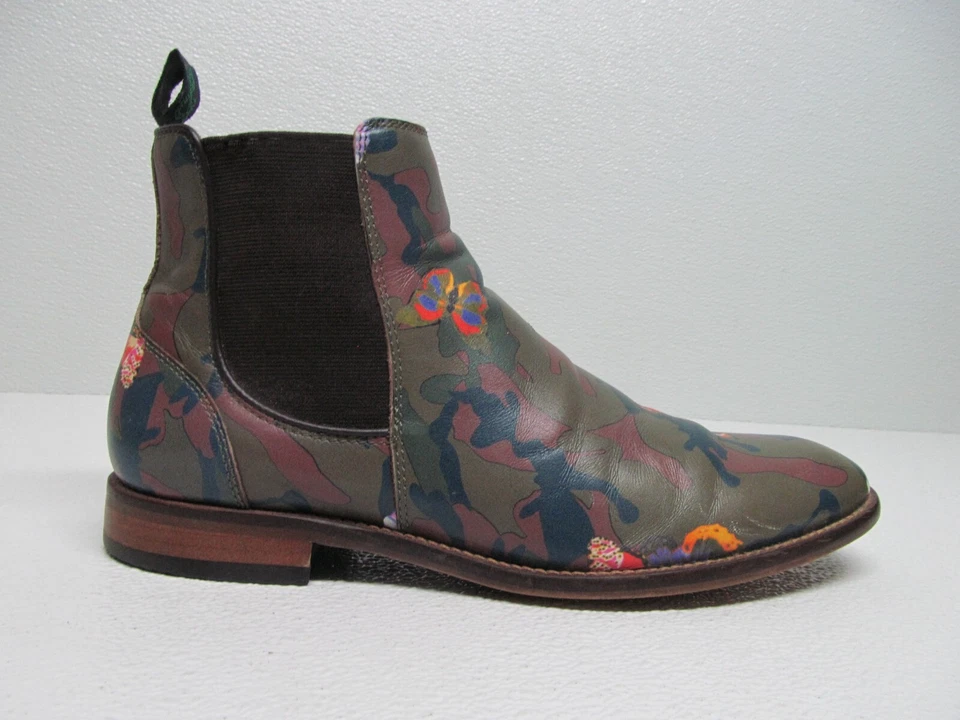Botas Chelsea Hombre Cachemira y Gris Shoreditch Camufladas Cuero Mariposa Talla 8M Foto 3 de 4