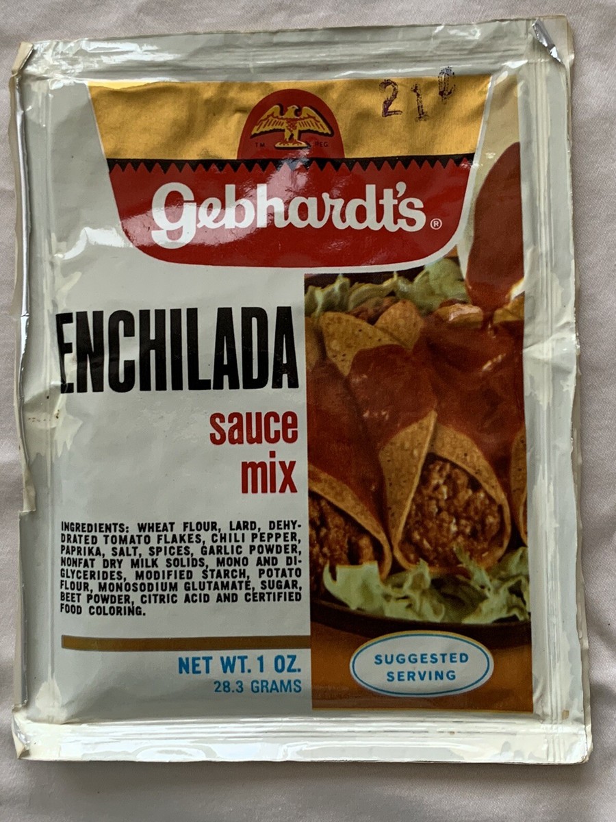 Gebhardt's Enchilada Sauce Mix Packet with Contents NEW Vintage - Main Image