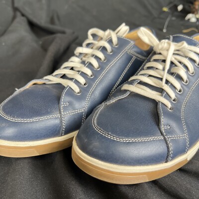 Cole Haan Quincey Sport Blue Leather Canvas Men's Sz 10.5 Sneakers