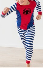 Hanna Andersson Unisex Kids Cotton Pok mon  Marvel Spider Man Pajama Set Lot 2