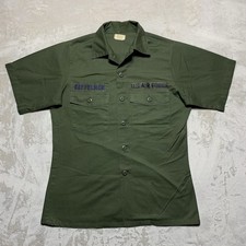 Vintage 70s US Air Force OG-507 Utility Shirt Short Sleeve 15.5 M 1979