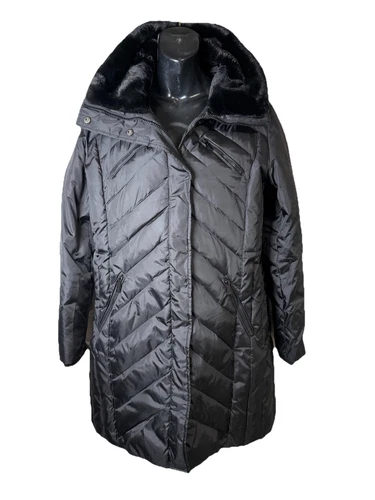 Michael Kors piumino imbottito puffer coat donna nero medio giacca più lunga