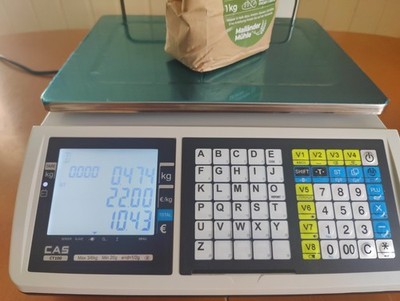 CAS CT100 Mobile Thermodrucker-Digitalwaage Max: 6KG Min. 20g e=d=1/2g