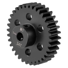 Steel M1 Pinion Gear 34T-45T 5mm Shaft Motor Gears for 1/8 1/10 RC 34T