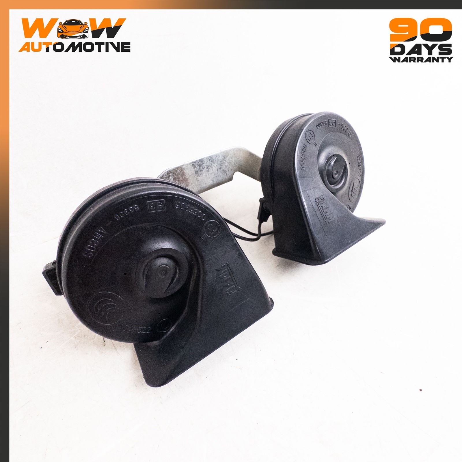 08-19 MASERATI GRANTURISMO FRONT HIGH LOW TONE NOTE HORN SIGNAL BRACKET OEM