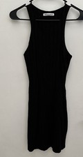 Reformation Womens Black Dress XS Sleeveless Short Body Skimming Racerback LBD