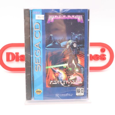 Sega CD Game MICROCOSM - NEW & Factory Sealed with Authentic V-Overlap Seam!