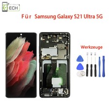 OLED Display für Samsung Galaxy S21 Ultra 5G G998B 6,78" LCD + Rahmen