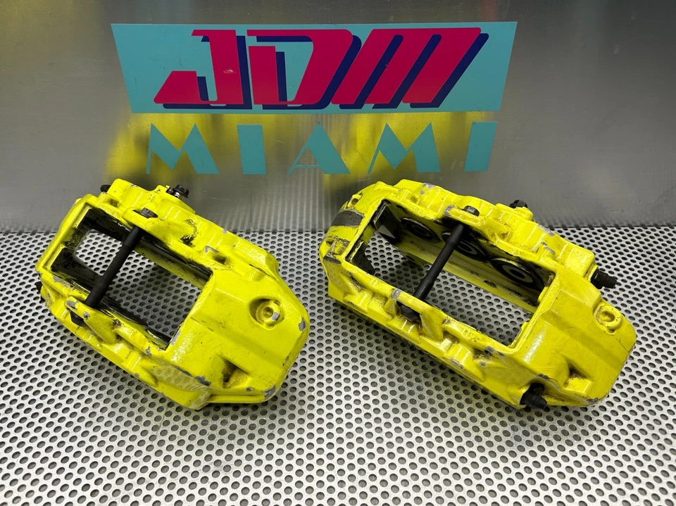 Juego de pinzas de freno delanteras + traseras Subaru WRX STI Brembo 2018-2021 amarillo Foto 3 de 4