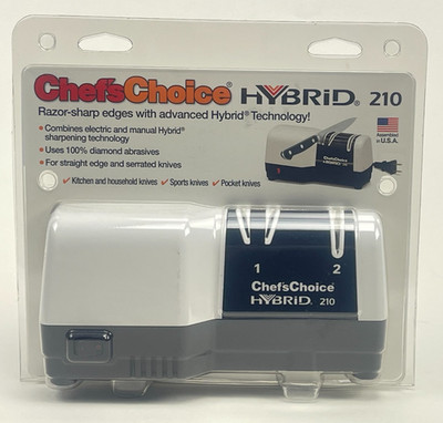 NEW NIP Electric EdgeCraft Chef's Choice 210 Hybrid Knife Cutlery Sharpener 