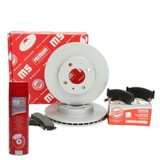 Bremsscheiben + Bremsbeläge + Bremsenreiniger vorne für NISSAN ALMERA I (N15)