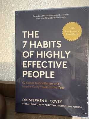 7 Habits of Highly Effective People: 30th Anniversary Card Deck - Factory Sealed