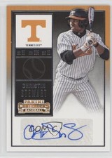 2015 Contenders College Ticket Christin Stewart (Pinstriped Jersey) #35 Auto 0d4