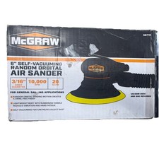 Mcgraw 6 Self-vacuuming Random Orbital Air Sander 20 Scfm Blackyellow