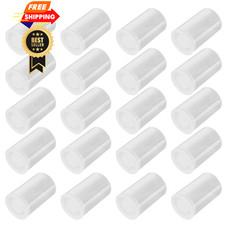 35mm Caliber Plastic Film Canisters-20pc Clear Clear