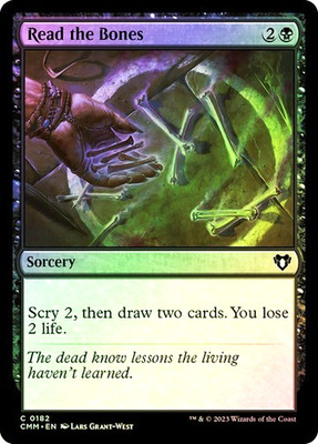 MTG - Read the Bones - Foil - Commander Masters - Magic the Gathering