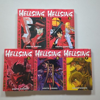 Hellsing, Volume 1, 3, 5 - 7, Manga, Kohta Hirano, Dark Horse 