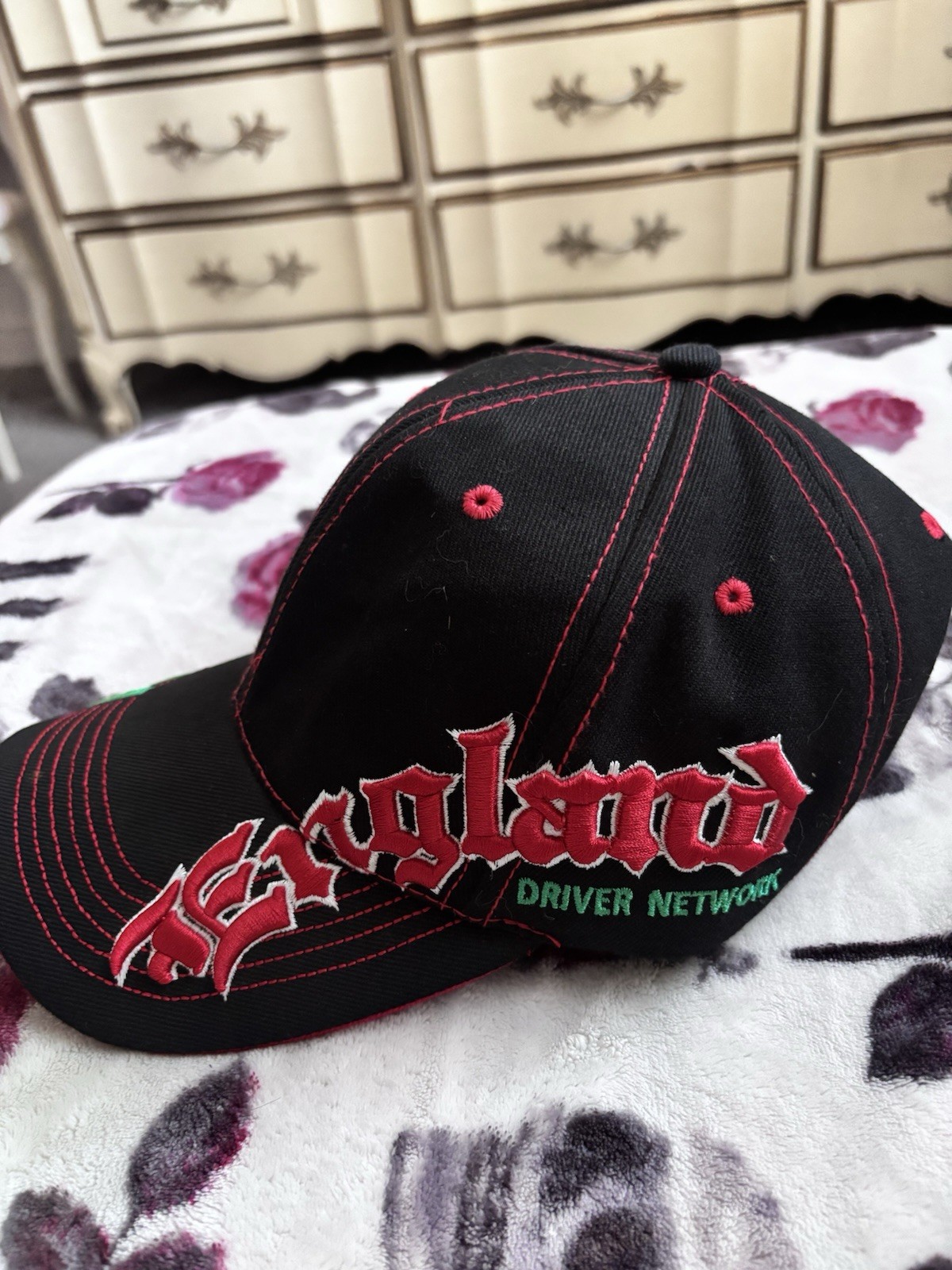 England Driver Network Baseball Cap Embroidered L… - image 1