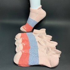 Bombas Women's Ankle Socks 4 Pair Pack White Pink Size S M L Multi Size New