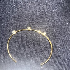 Vintage Small Avon Childs Bracelet With Three Rhinestones