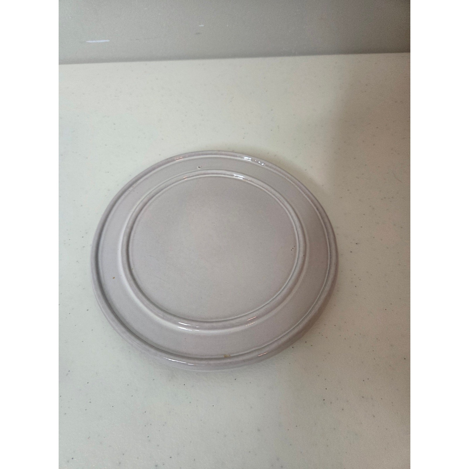 Frankoma Vintage Pottery Gray Glazed Trivet Dish Plate Kitchen Decor