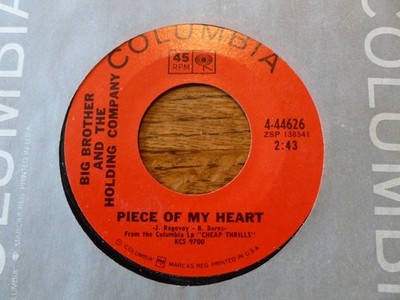 Big Brother & The Holding Company-Columbia 45-Piece of My Heart-Janis Joplin