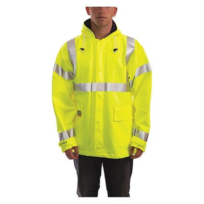 Tingley  Flash Rain Jacket,Cat 2,Ylw/Grn,L J44122 Tingley J44122 L 081138441231
