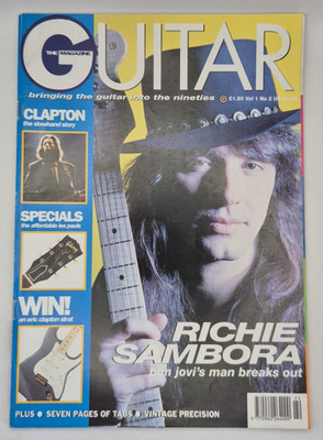 The Guitar Magazine Vol. 1 No. 2 July 1991 Richie Sambora Cover