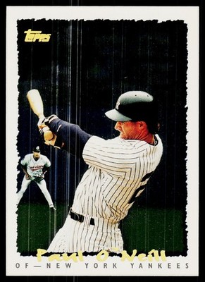 1995 Topps #224 Paul O'Neill CyberStats (Spectralight)