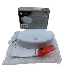 Lithonia Lighting 7 in White LED Motion Sensor Flush Mount Closet Light