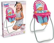 Seggiolone Bambole Giocattolo Reborn Bambolotto eggiolone Sedia da Pranzo Mod...