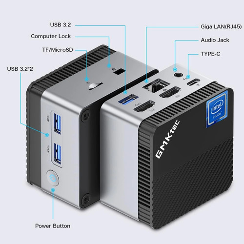 Mini PC Intel Celeron N5105 Windows 11 Pro 4K PC DDR4 8GB RAM 128GB ROM - 第 6/17 張圖片