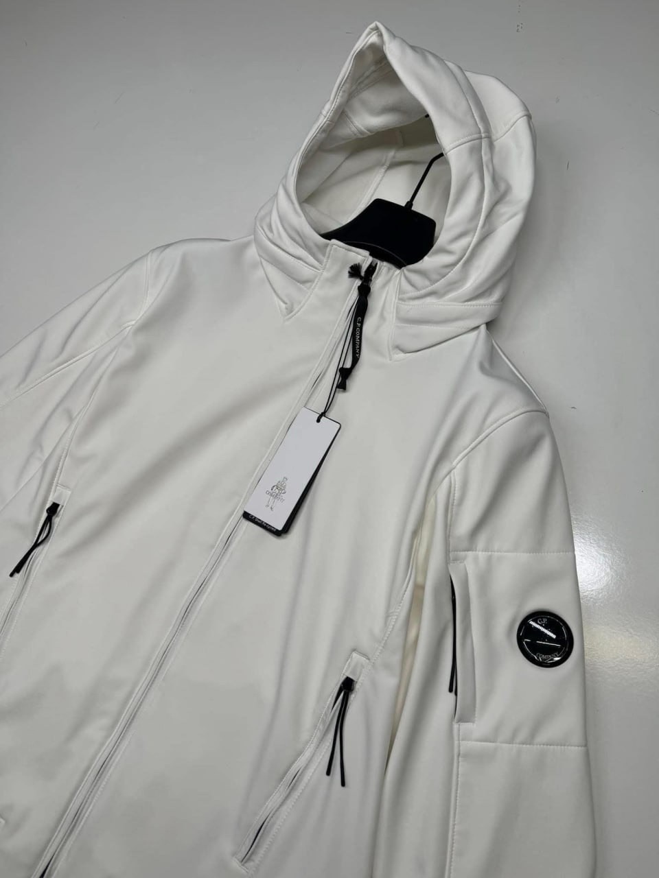 CP Company 003A C.P. Shell-R Jacket in white.  • Eu 50 / Large.    / P2P 22”. thumbnail 3