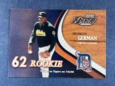 2002 Playoff Piece of the Game #67 Franklin German Athletics /500