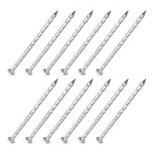 Fence Deck Nails (77mmx3mm) 12Pcs, 304 Stainless Steel Spiral Shank Deck Nail