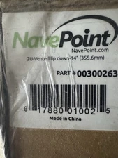 Navepoint Universal Vented Lip Down Rack 2U 14” 