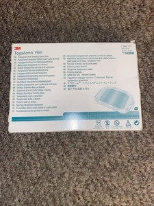 3M 1626W Tegaderm Transparent Film Dressing 4" X 4 3/4" Box of 50 10/2026 New