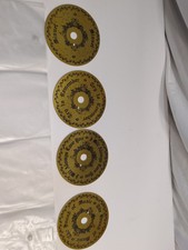 (4) Gold Mr. Christmas Music Box Metal Discs....