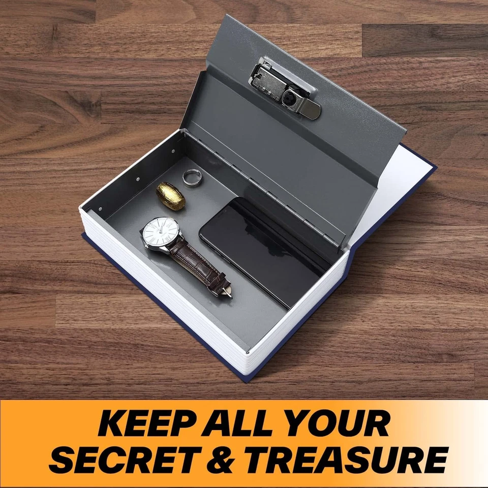 Book Safe Box with Combination Lock Dictionary Diversion Safe Secret Hidden Box - Image 4 of 4