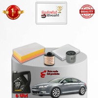Set Service 4 Filter Und ÖL Xcitroen C5 II 2.0 HDI 133KW 180CV Von 2015->