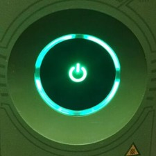 Custom Xbox 360 Bright Green ROL RF Board Ring Of Light / Power Button for PHAT