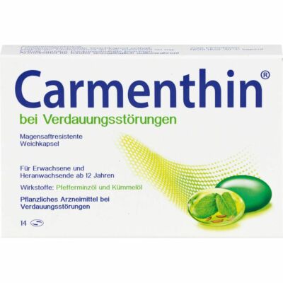 CARMENTHIN bei Verdauungsstörungen msr.Weichkaps. 14 St PZN10327601