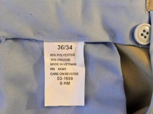 Louis Raphael Rosso Pants 36x34 Tan Pleated Front Cuffed Polyester Blend - Picture 9 of 9
