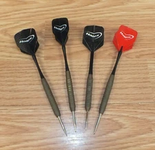 Lot of 4 Halex Brass Tip Throwing Game Darts For Recreational Use **READ** 